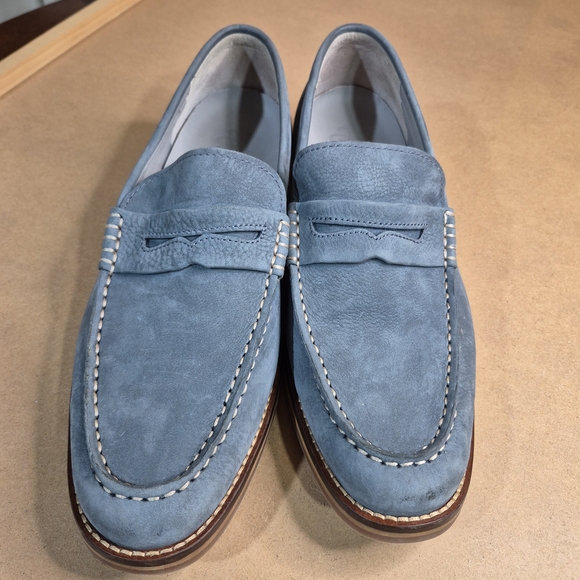 Sperry Sky Blue Suede Slip-Ons 2709/380 - Picture 10 of 13